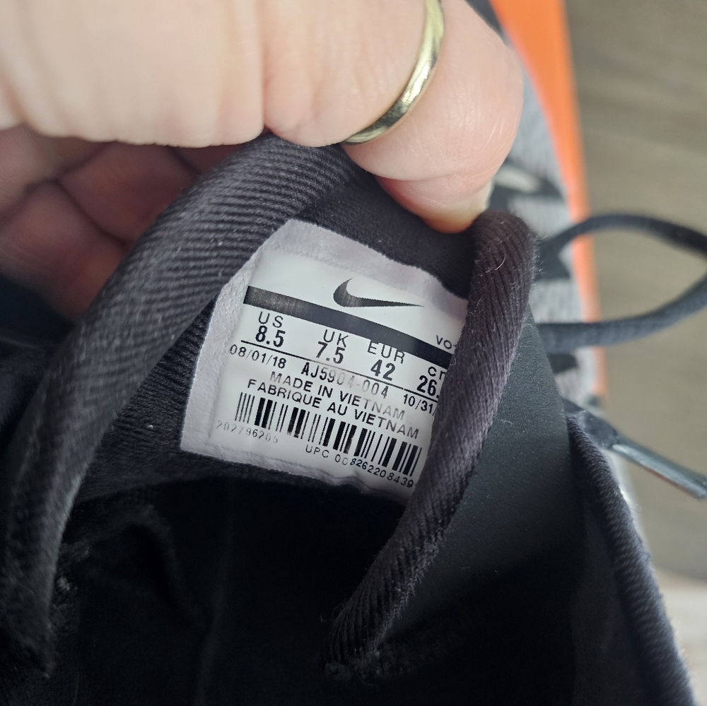 Nike Zoom Evidence III Black and Grey High-Top Basketball Shoes 8.5 - Picture 5 of 6